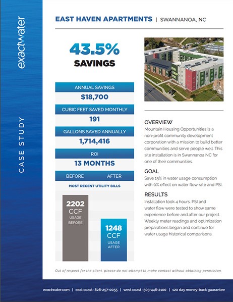 water savings case study